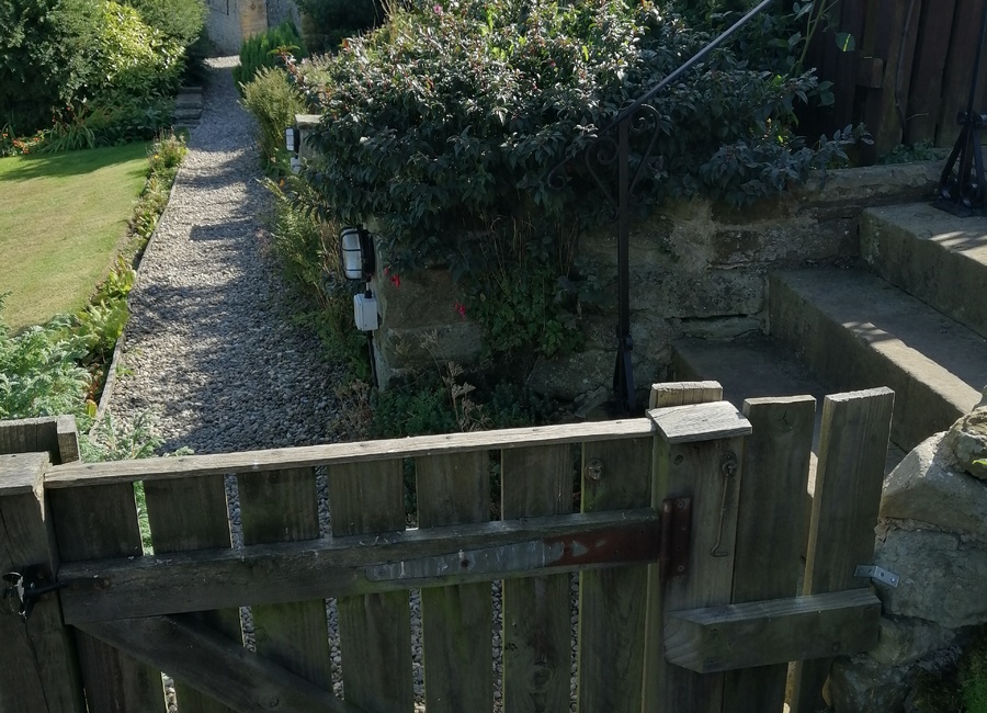 Path to car park from Garden View